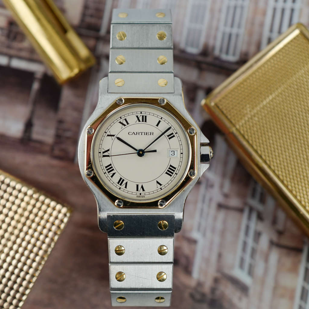 cafe noir les montres vintage horlogerie marseille aix cartier-santos-homme-octogonale-ref-2965-vintage-1990-or-et-acier-quartz_2 cafe noir les montres vintage horlogerie marseille aix cartier-santos-homme-octogonale-ref-2965-vintage-1990-or-et-acier-quartz