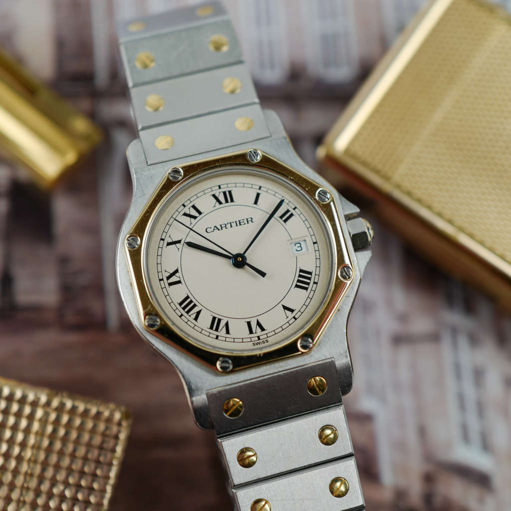 cafe noir les montres vintage horlogerie marseille aix cartier-santos-homme-octogonale-ref-2965-vintage-1990-or-et-acier-quartz_3 cafe noir les montres vintage horlogerie marseille aix cartier-santos-homme-octogonale-ref-2965-vintage-1990-or-et-acier-quartz