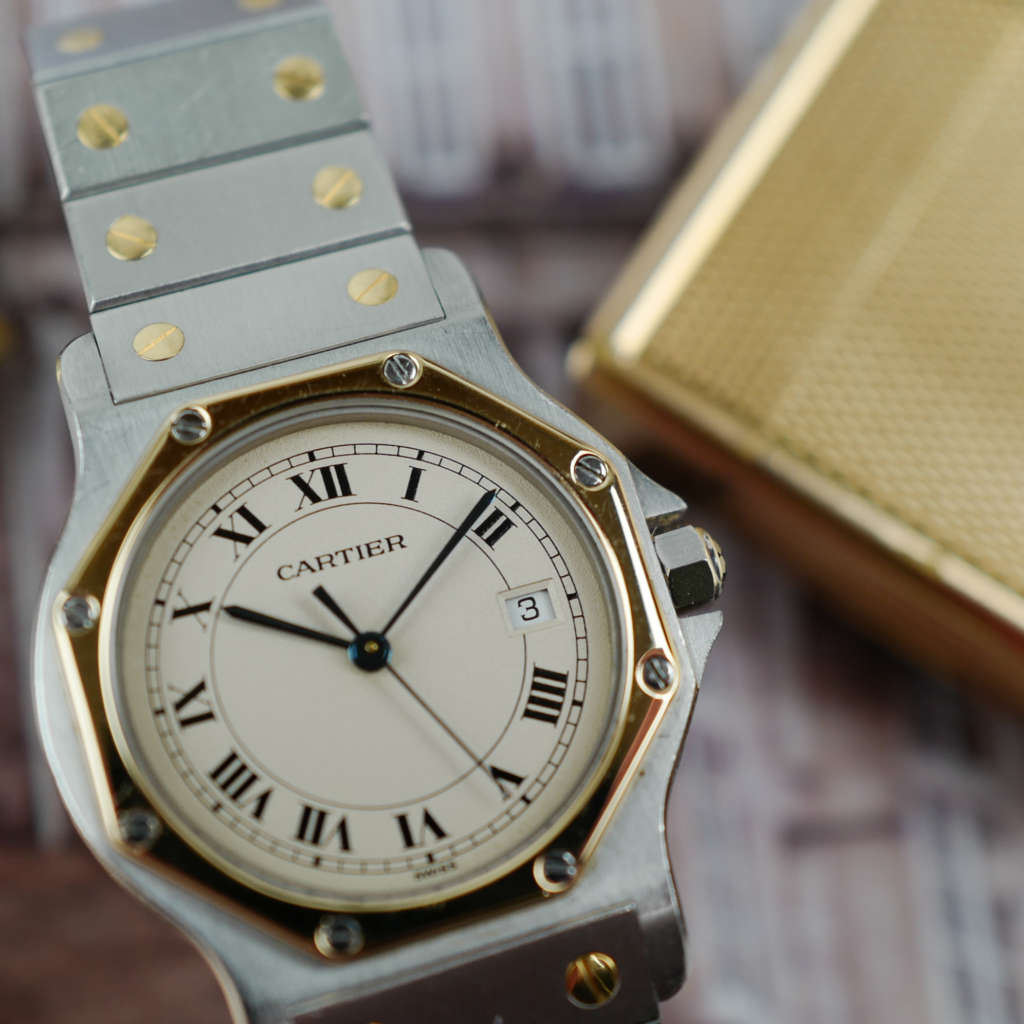 cafe noir les montres vintage horlogerie marseille aix cartier-santos-homme-octogonale-ref-2965-vintage-1990-or-et-acier-quartz_5 cafe noir les montres vintage horlogerie marseille aix cartier-santos-homme-octogonale-ref-2965-vintage-1990-or-et-acier-quartz