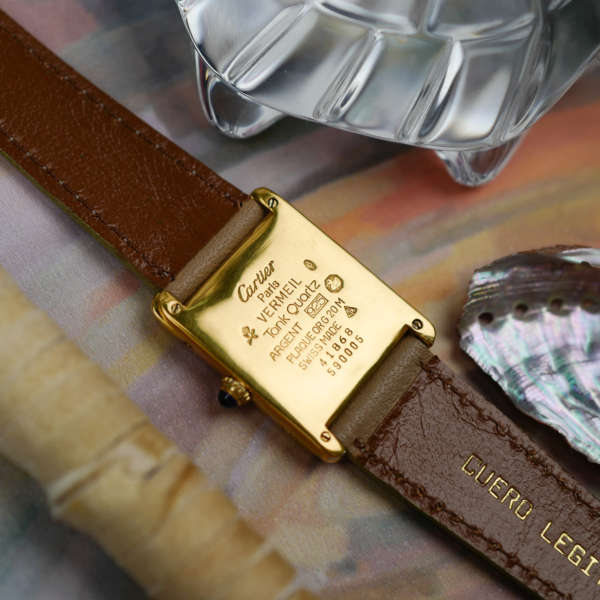 cafe noir les montres horloger marseille cartier-tank-must-grand-modele-dore-vintage-1990-or