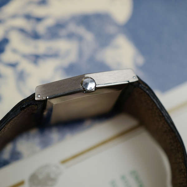 cafe noir les montres horloger marseille rare rolex king midas 4017 vintage or blanc white gold cadran bleu papier papers d'origine france 1976