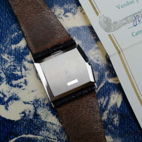 cafe noir les montres horloger marseille rare rolex king midas 4017 vintage or blanc white gold cadran bleu papier papers d'origine france 1976