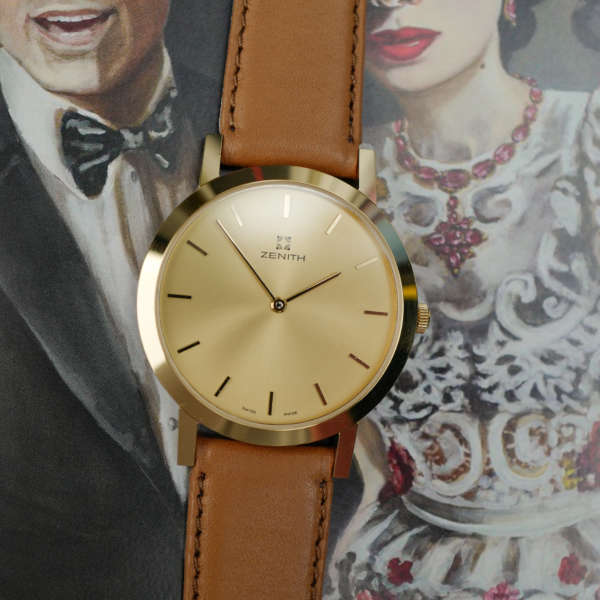 cafe noir les montres horloger marseille zenith-ultra-fine-oversize-neuve-de-stock-vintage-mecanique-années-1990