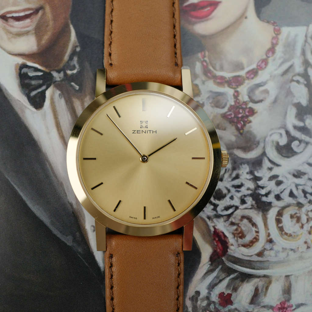 cafe noir les montres horloger marseille zenith-ultra-fine-oversize-neuve-de-stock-vintage-mecanique-années-1990