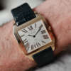 cafe noir les montres vintage horloger marseille CARTIER Santos-Dumont - Réf. 2650 en Or Rose Collaborateur 2015