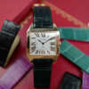 cafe noir les montres vintage horloger marseille CARTIER Santos-Dumont - Réf. 2650 en Or Rose Collaborateur 2015