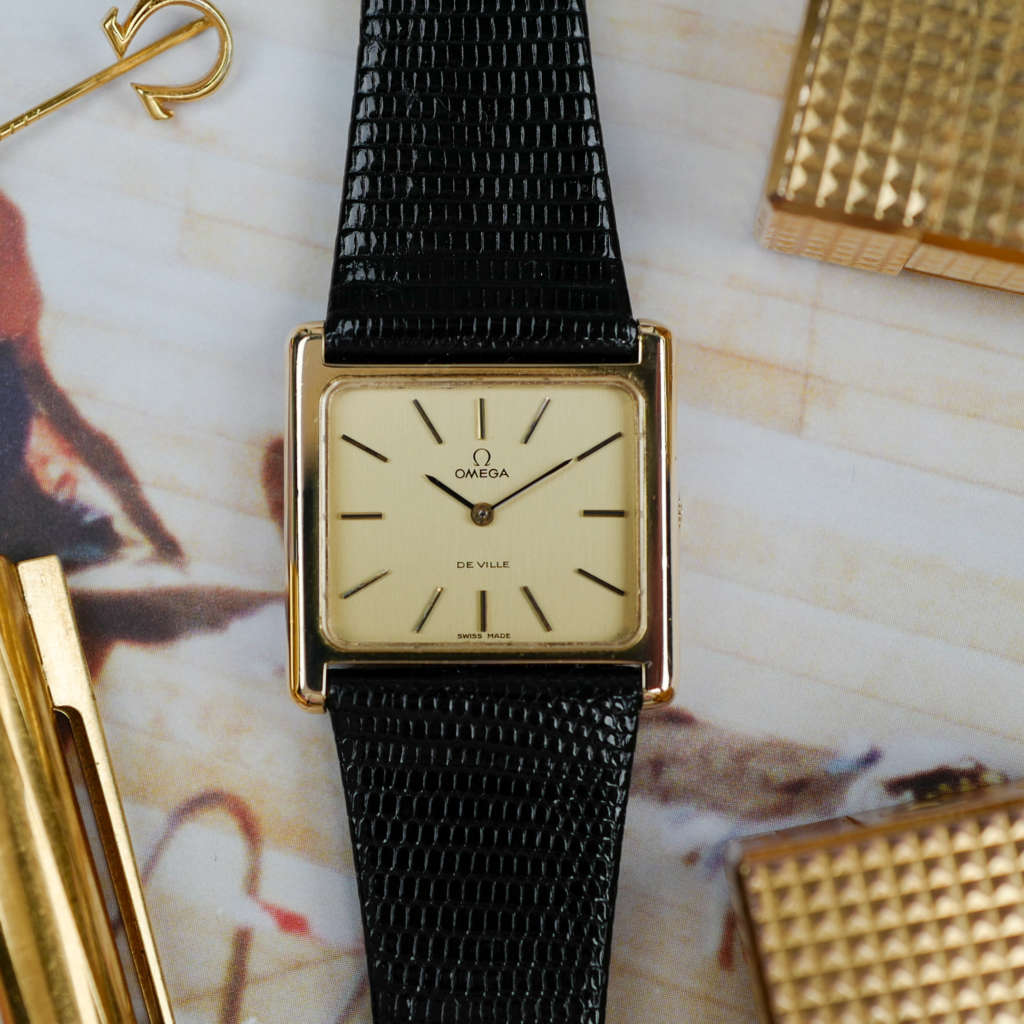 cafe noir les montres vintage horloger marseille aix revision omega tank 1974 large oversize mécanique manuel de ville