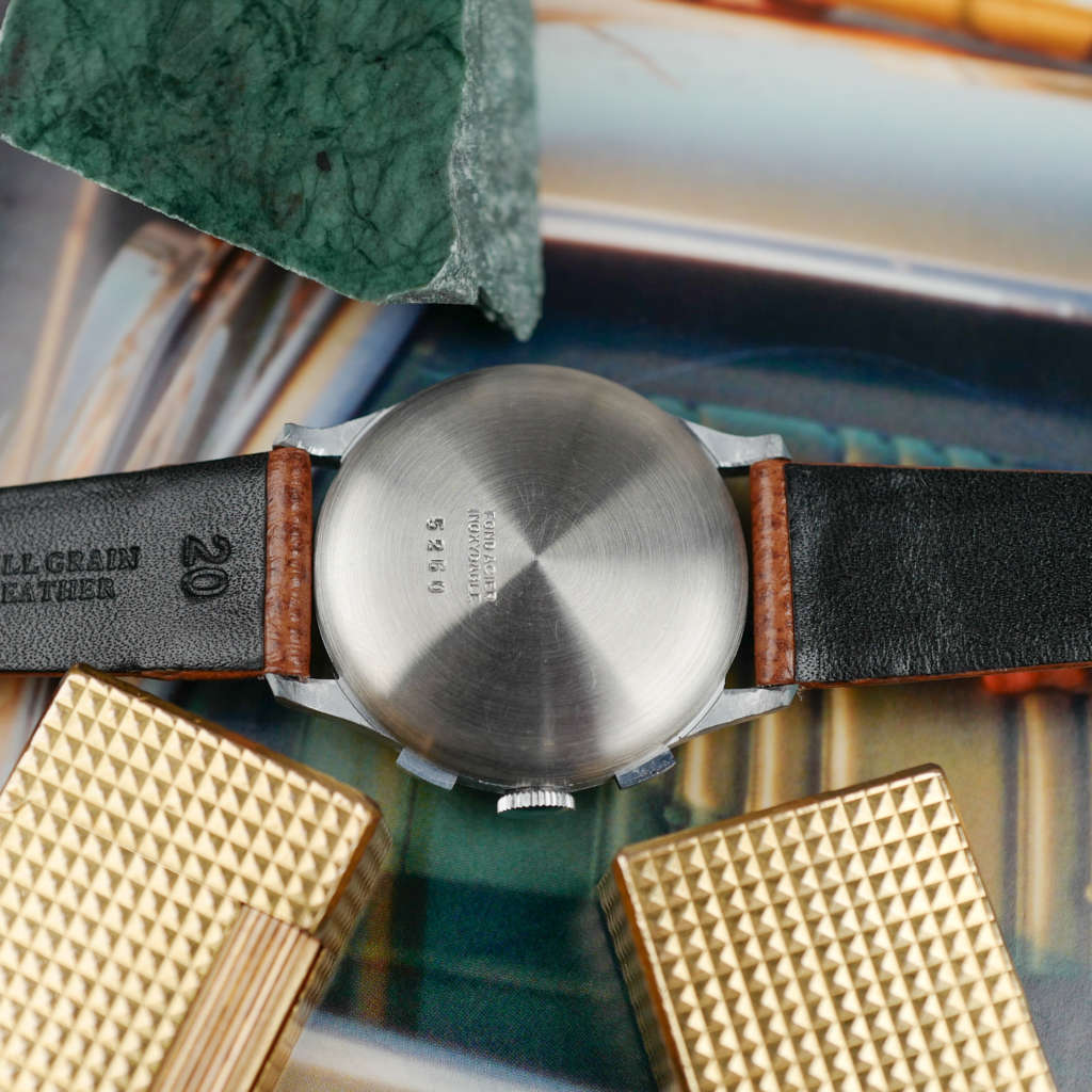 cafe noir les montres vintage horloger marseille montres chronographe suisse acier nos telemetre tachymetre cadran blanc landeron 148 mecanique manuel 1950