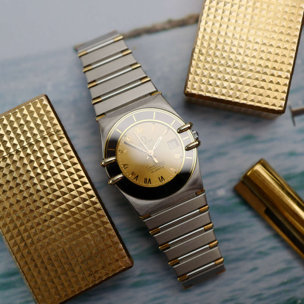 cafe noir les montres vintage marseille horloger omega constellation or acier vintage femme cadran beige champagne_7 cafe noir les montres vintage marseille horloger omega constellation or acier vintage femme cadran beige champagne