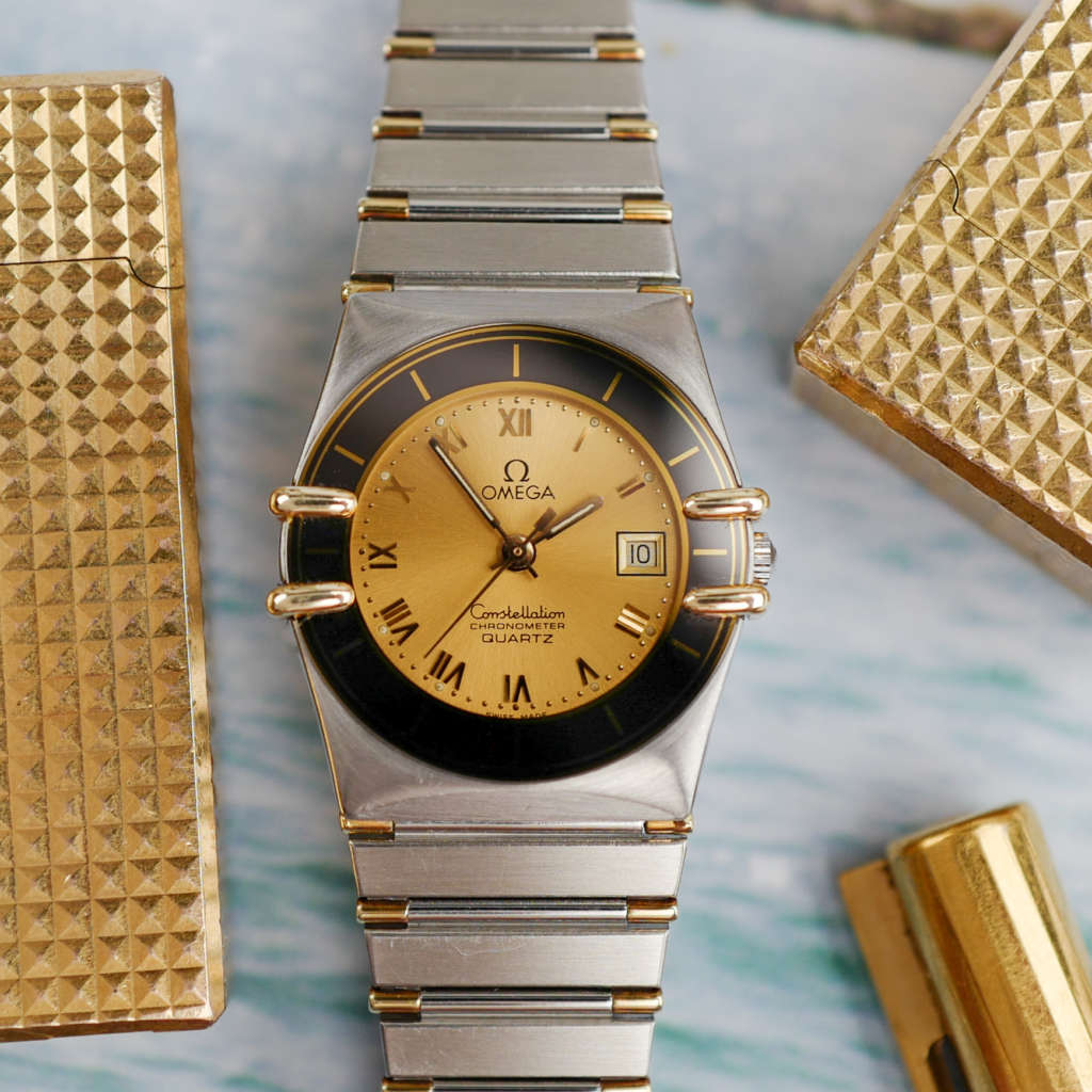cafe noir les montres vintage marseille horloger omega constellation or acier vintage femme cadran beige champagne_9 cafe noir les montres vintage marseille horloger omega constellation or acier vintage femme cadran beige champagne