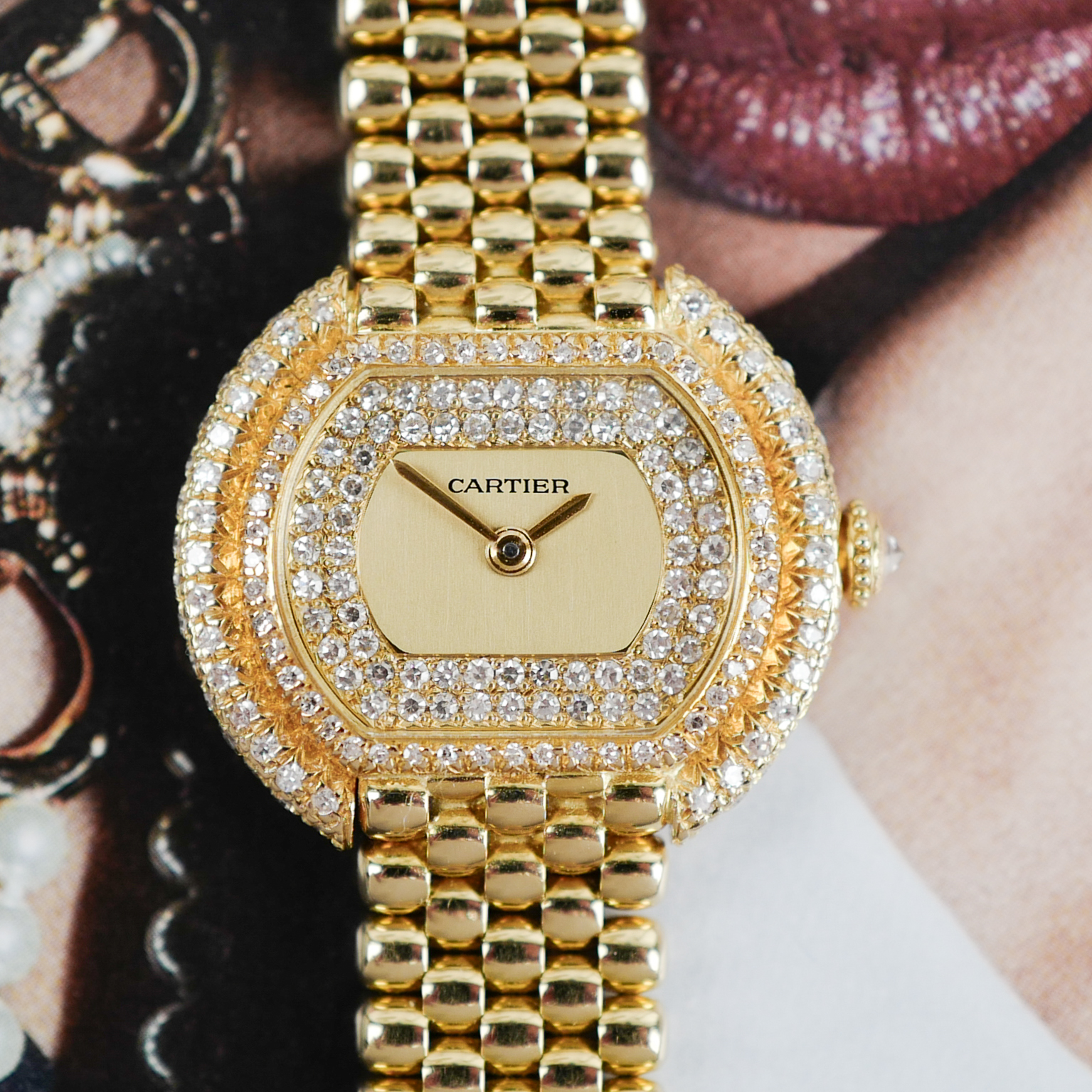CARTIER Ellipse diamant femme – Bracelet Serpent en or jaune (Vintage 1980)