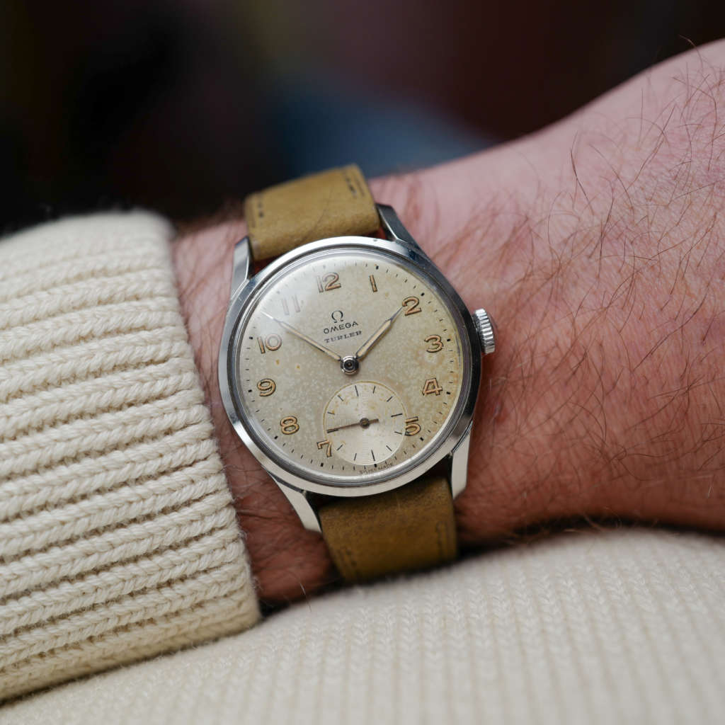 cafe noir les montres horloger marseille omega oversize turler zurich vintage tritium militaire 1951