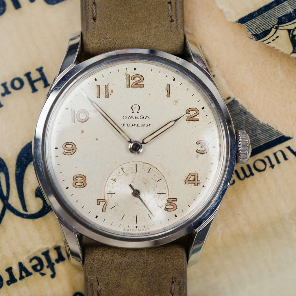 cafe noir les montres horloger marseille omega oversize turler zurich vintage tritium militaire 1951