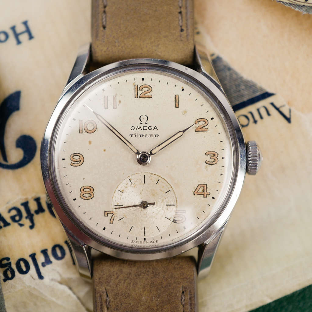 cafe noir les montres horloger marseille omega oversize turler zurich vintage tritium militaire 1951