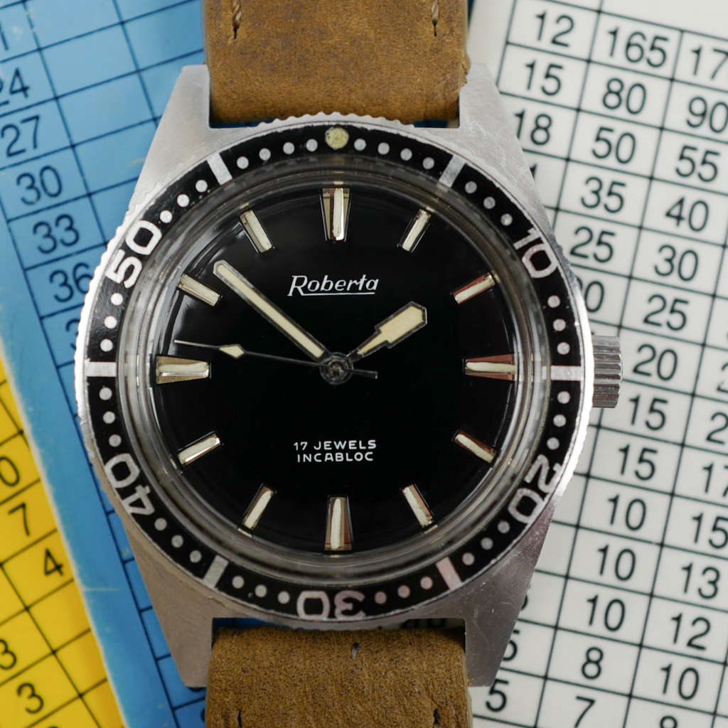 cafe noir les montres horloger reparations marseille aix roberta skin diver automatique glossy dial vintage 1970