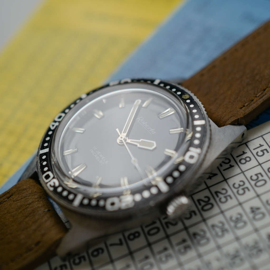 cafe noir les montres horloger reparations marseille aix roberta skin diver automatique glossy dial vintage 1970