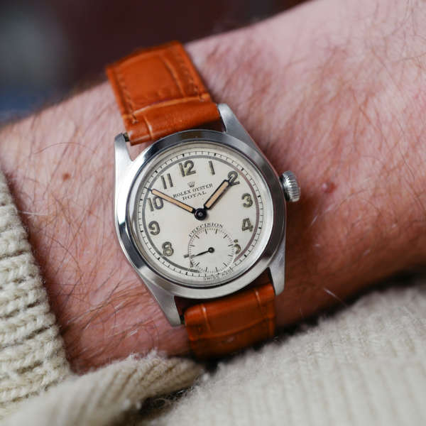 cafe noir les montres vintage Oyster Royal Précision 2280 rolex radium tritium militaire annee 1943 ref 2797