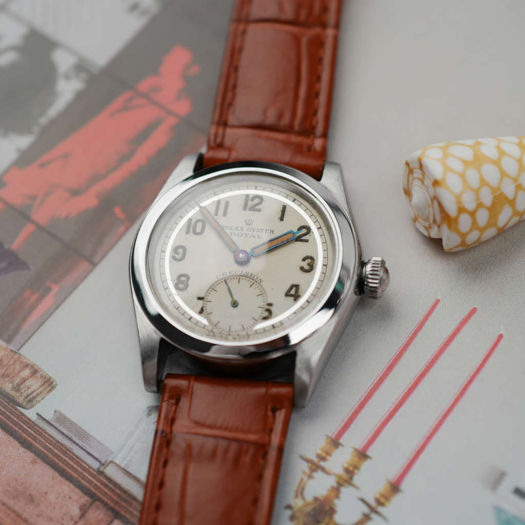 cafe noir les montres vintage Oyster Royal Précision 2280 rolex radium tritium militaire annee 1943 ref 2797