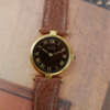 cafe noir les montres vintage horloger marseille CARTIER Vendôme Must ronde Grand Modèle Doré vintage petit modèle ronde patine marron_2 cafe noir les montres vintage horloger marseille CARTIER Vendôme Must ronde Grand Modèle Doré vintage petit modèle ronde patine marron