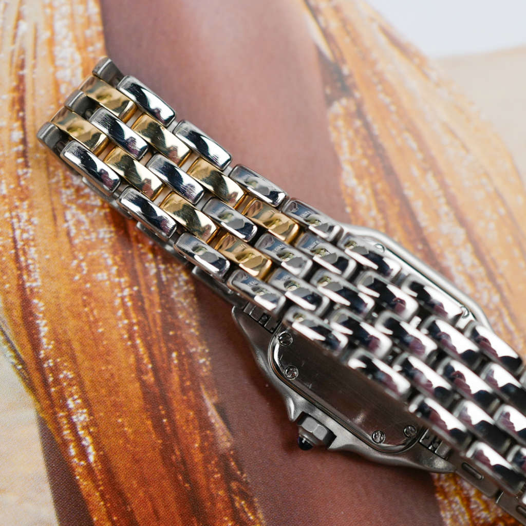 cafe noir les montres vintage horloger marseille cartier panthere or et acier petit modele vintage pour femme cartier boite service