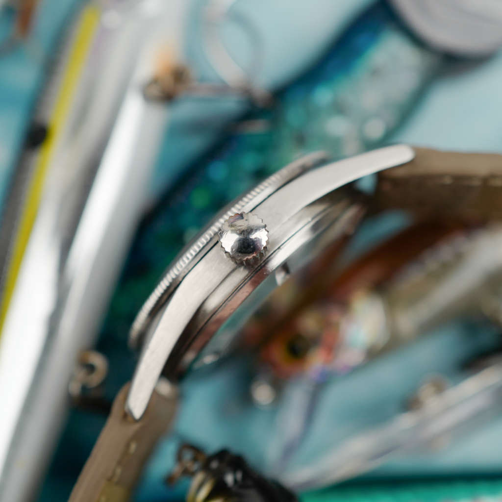 cafe noir les montres vintage horloger marseille glorys skin diver vintage radium inoxydable inox couronne vissée automatique 1,5 UC