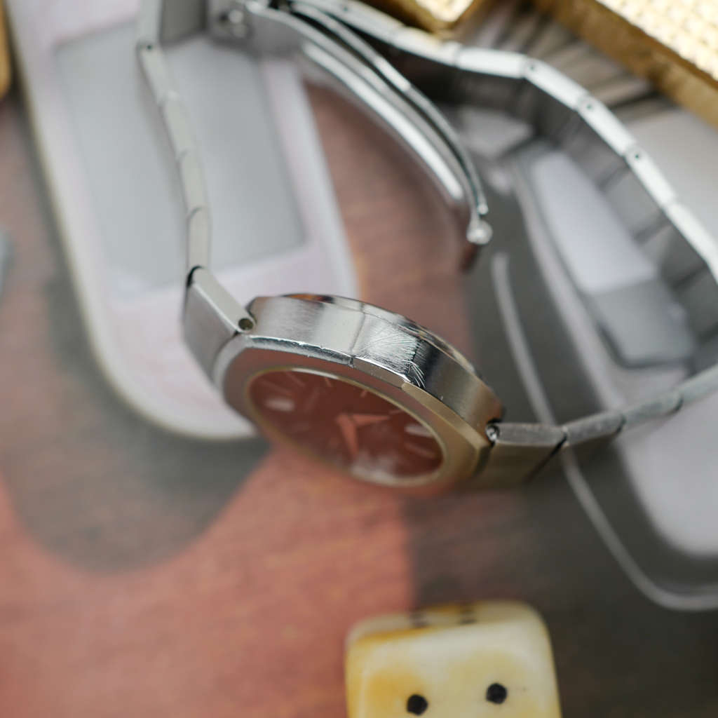 cafe noir les montres vintage omega constellation femme or acier 595 0001 795 0800 cadran noir bicolor 28 mm mini 1977