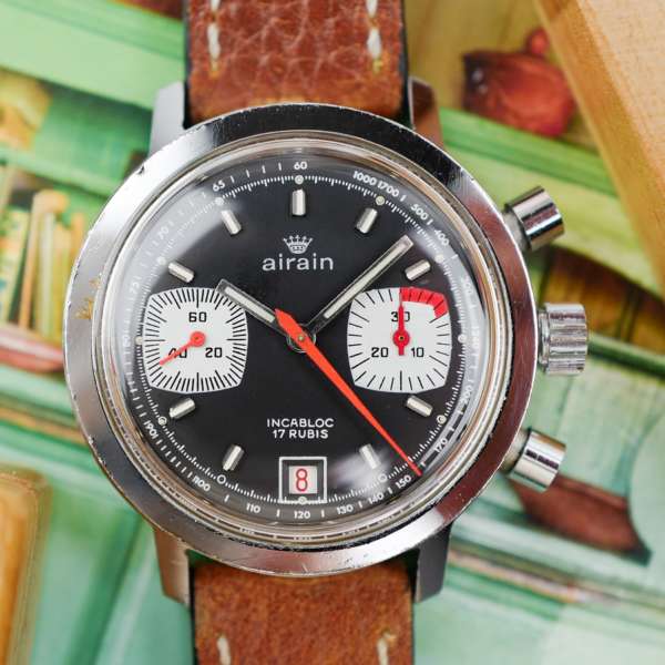 cafe noir montres vintage marseille airain-chronographe-francais-valjoux-7734-vintage-1970