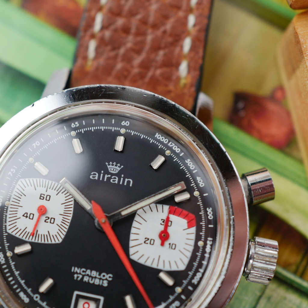 cafe noir montres vintage marseille airain-chronographe-francais-valjoux-7734-vintage-1970