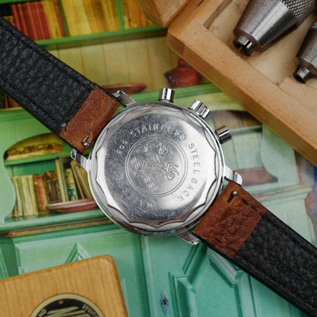 cafe noir montres vintage marseille airain-chronographe-francais-valjoux-7734-vintage-1970