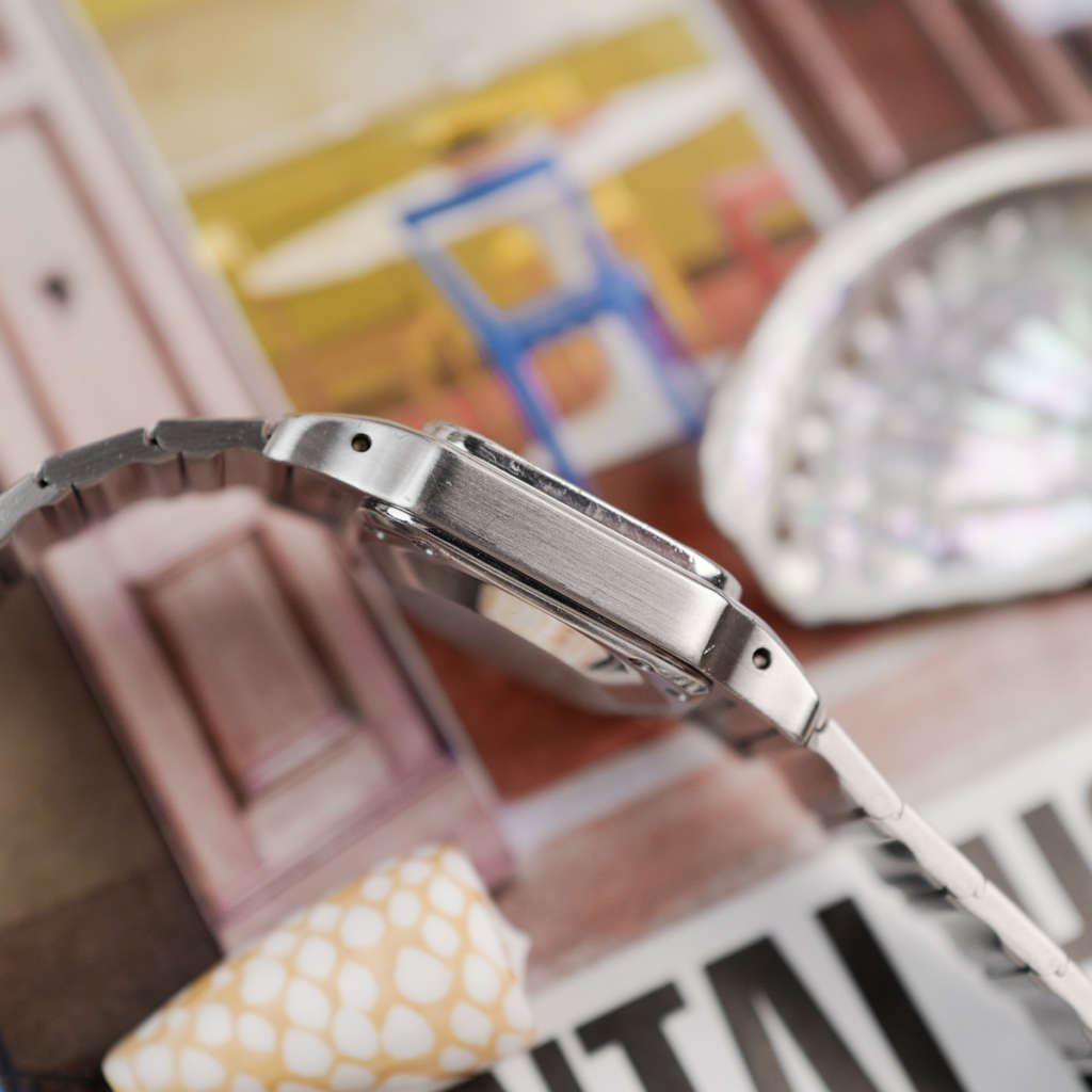 cafe noir les montres horloger marseille vintage cartier santos femme petit modele acier automatique réf 0901 vintage