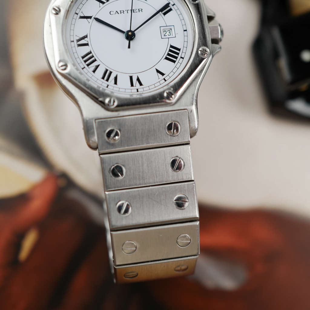 cafe-noir-montres-horloger-marseille-cartier-santos-octogonale-octo-2965-acier-homme-automatique-vintage-octo-grand-modèle-GM