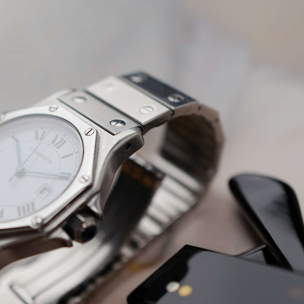 cafe-noir-montres-horloger-marseille-cartier-santos-octogonale-octo-2965-acier-homme-automatique-vintage-octo-grand-modèle-GM