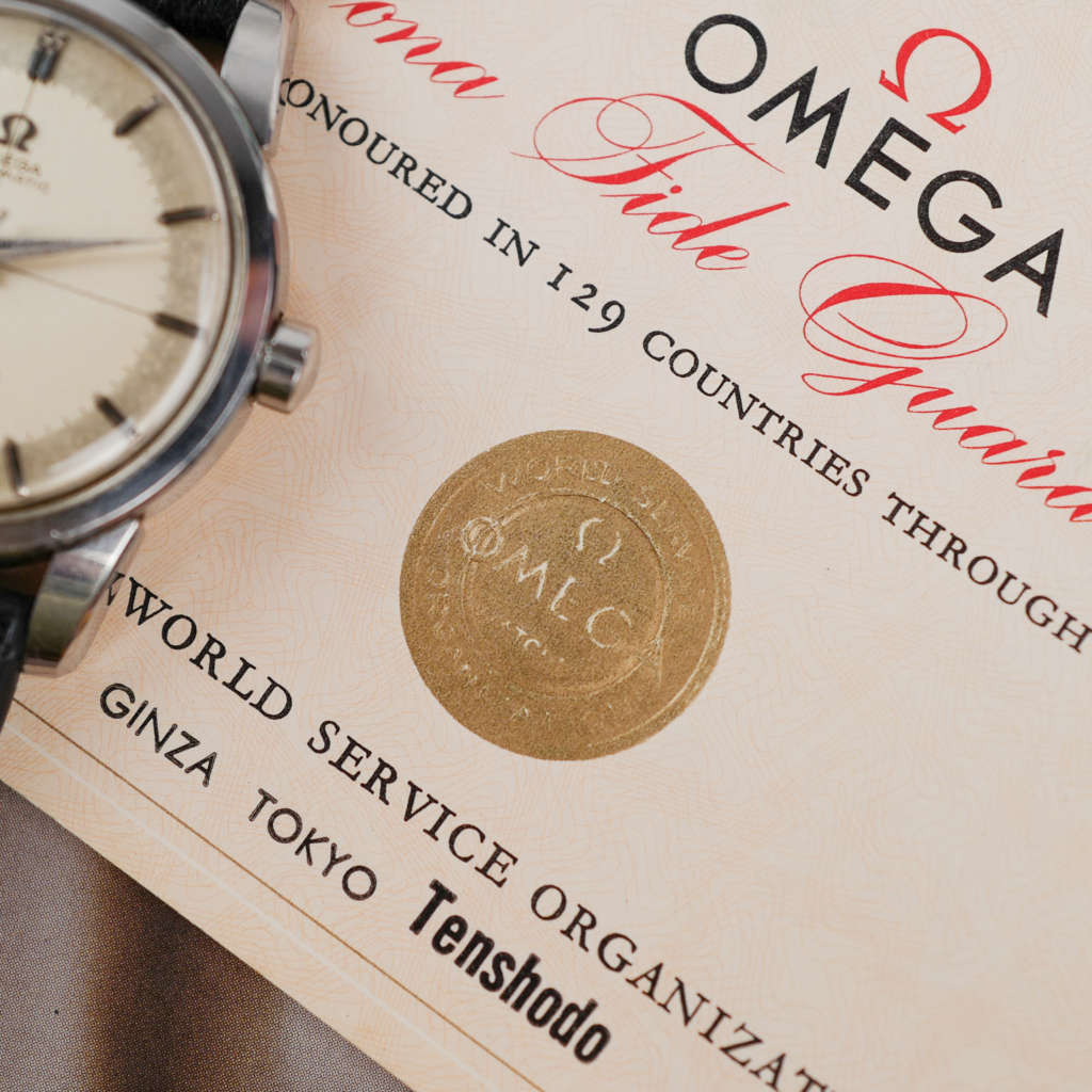 cafe-noir-montres-horloger-marseille-omega-Automatic-Seamaster-Omega-CK-2846-vintage-1960-papiers