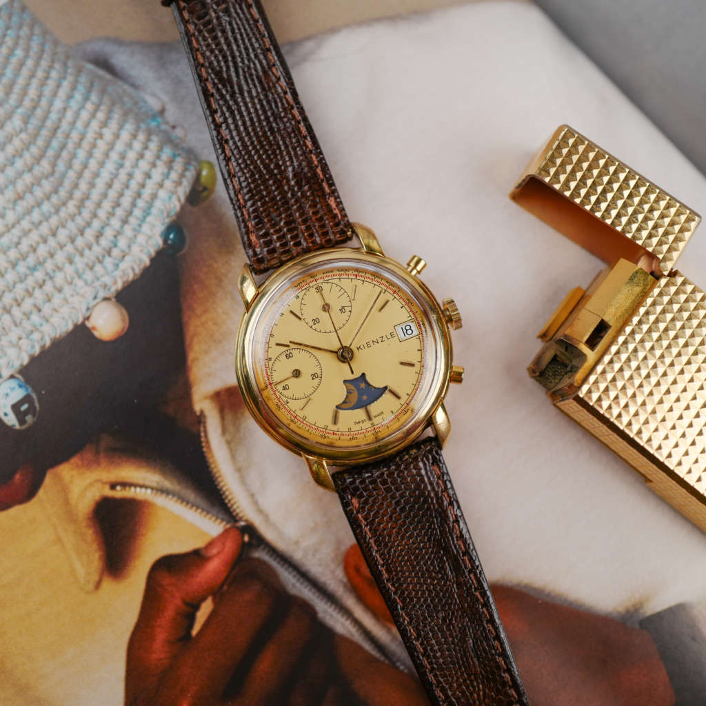 cafe noir les montres vintage horloger marseille chronographe-moonphase-vintage-kienzle-1960