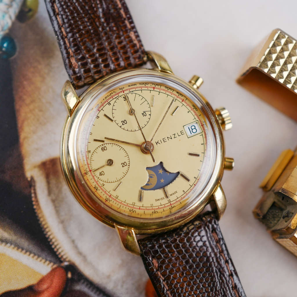 cafe noir les montres vintage horloger marseille chronographe-moonphase-vintage-kienzle-1960