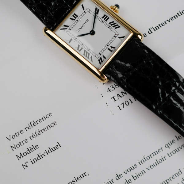 cafe-noir-marseille-montre-vintage-horloger-horlogerie-reparation-revision-cartier-tank-automatique-jumbo-or-massif-1970