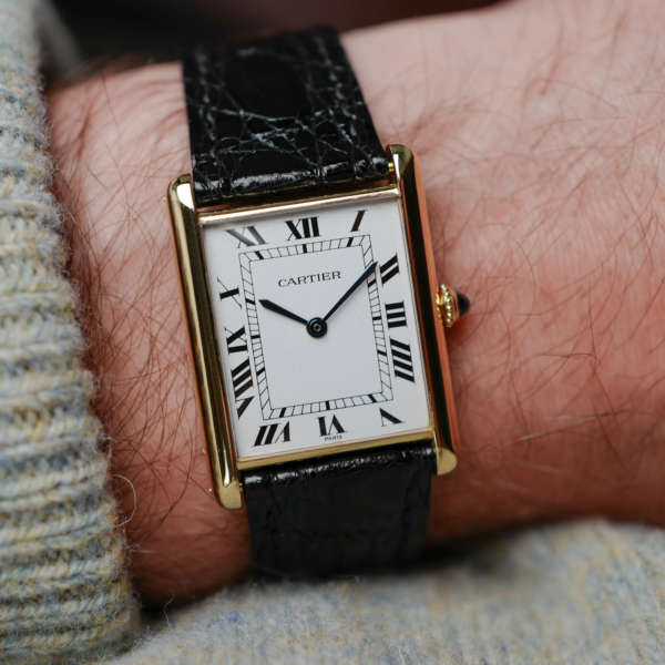 cafe-noir-marseille-montre-vintage-horloger-horlogerie-reparation-revision-cartier-tank-automatique-jumbo-or-massif-1970