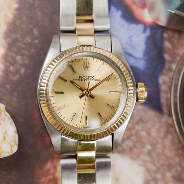 cafe-noir-marseille-montre-vintage-horloger-horlogerie-reparation-revision-rolex-oyster-perpetual-femme-6719-acier-or