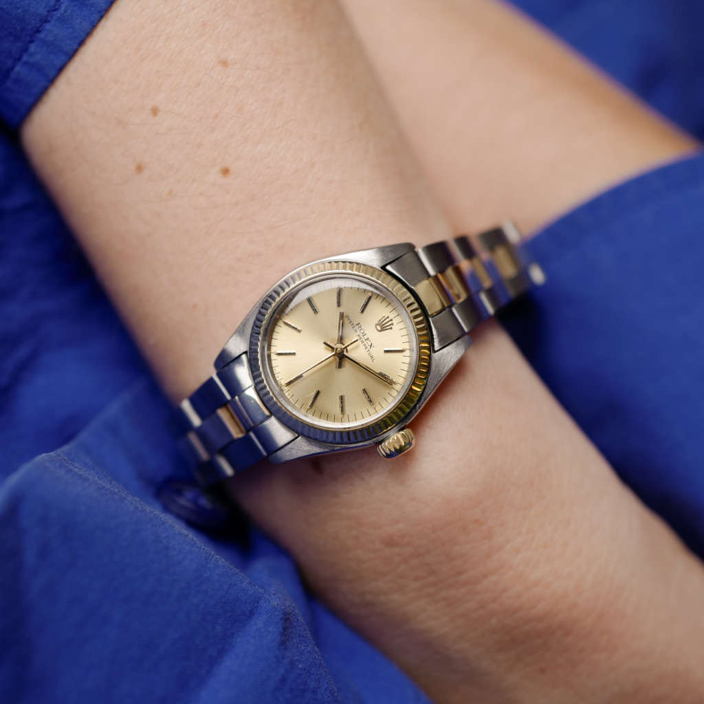 cafe-noir-marseille-montre-vintage-horloger-horlogerie-reparation-revision-rolex-oyster-perpetual-femme-6719-acier-or