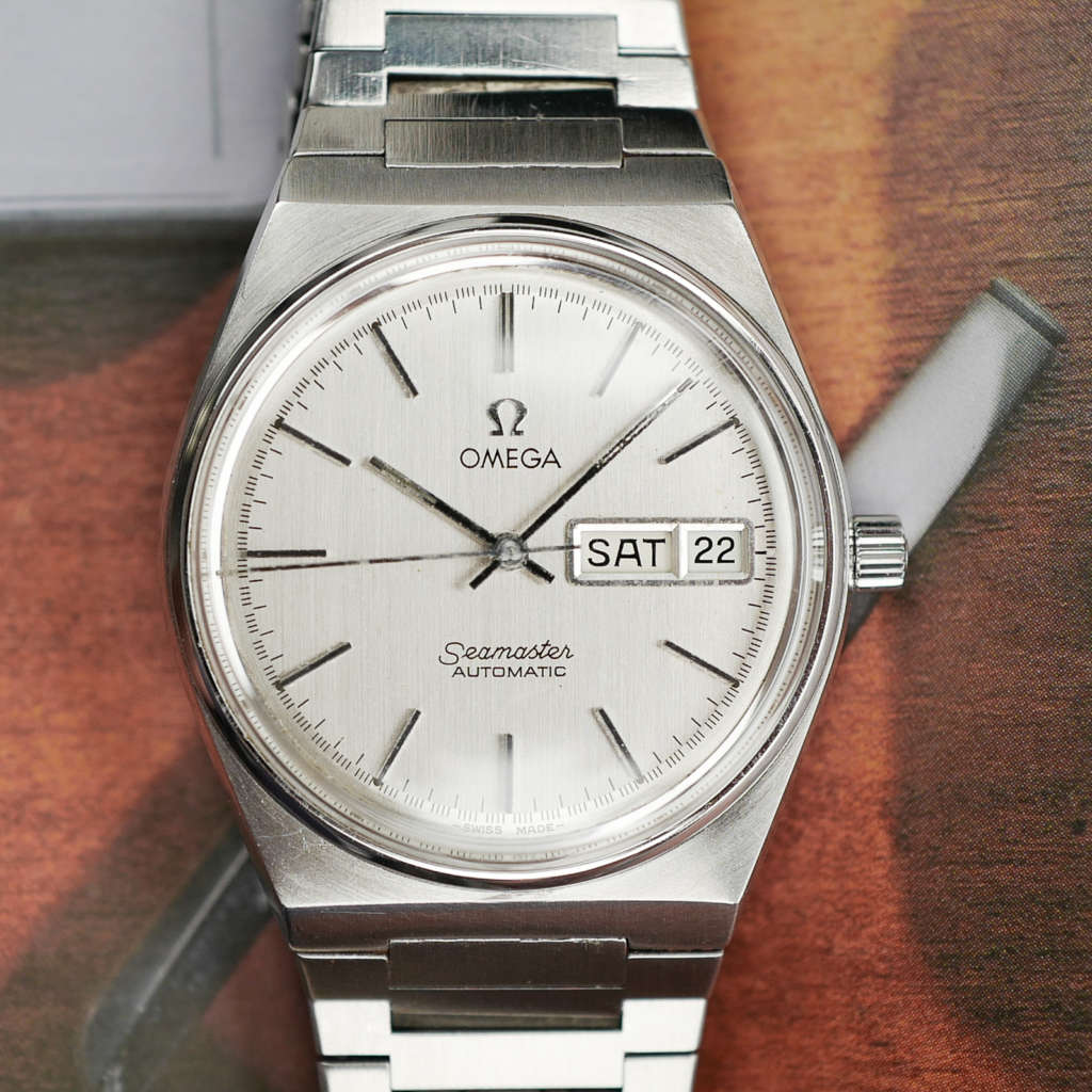 cafe-noir-montres-marseille-horloger-omega-seamaster-vintage-1973-automatique-integré-day-date