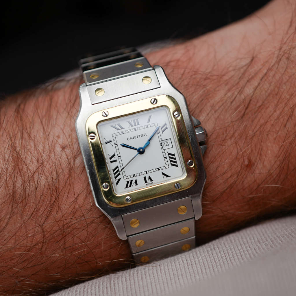 cafe-noir-montres-vintage-marseille-horloger-racaht-montre-cartier-santos-homme-ref-2961-or-et-acier-bicolore-vintage-1980