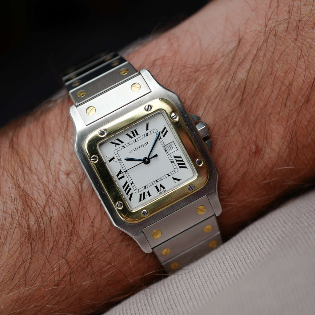 cafe-noir-montres-vintage-marseille-horloger-racaht-montre-cartier-santos-homme-ref-2961-or-et-acier-bicolore-vintage-1980