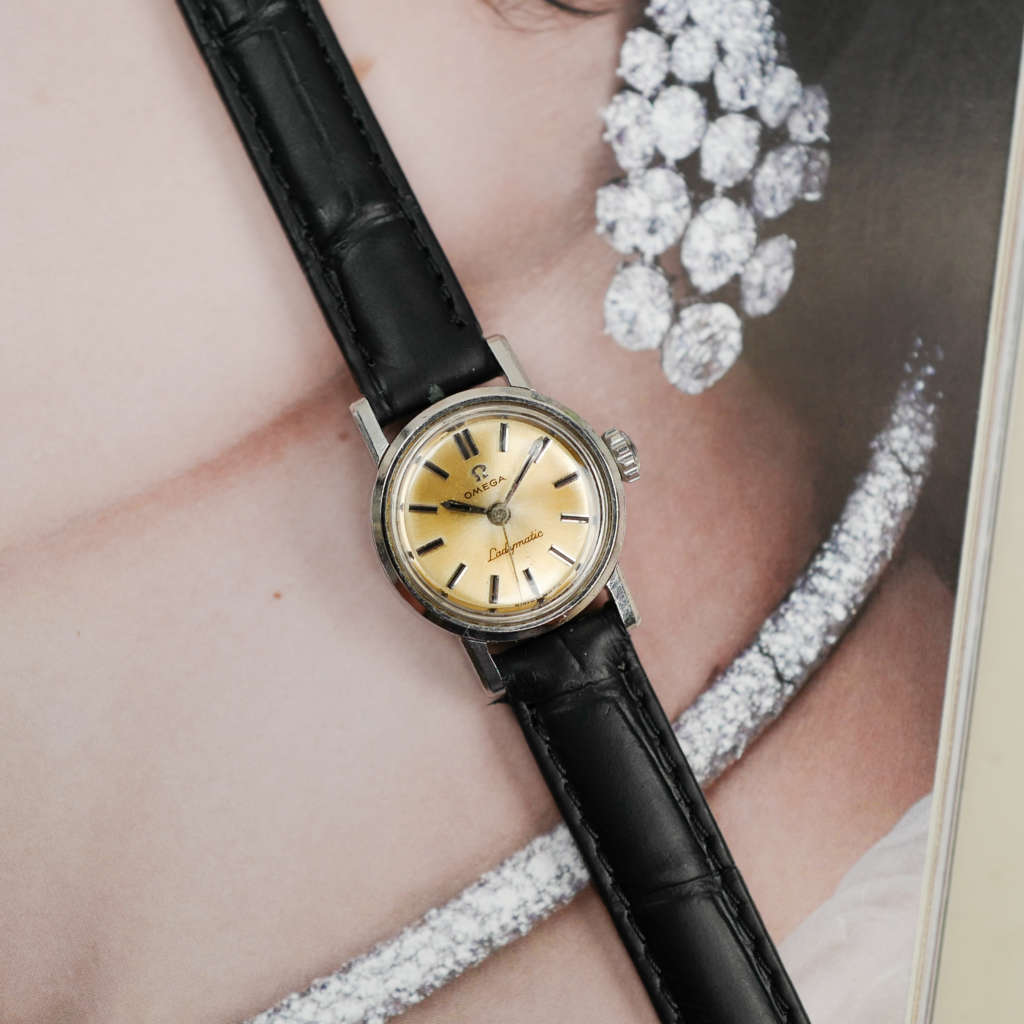 cafe noir les montres vintage omega-ladymatic-mini-automatique-acier-femme-vintage-1971-papiers