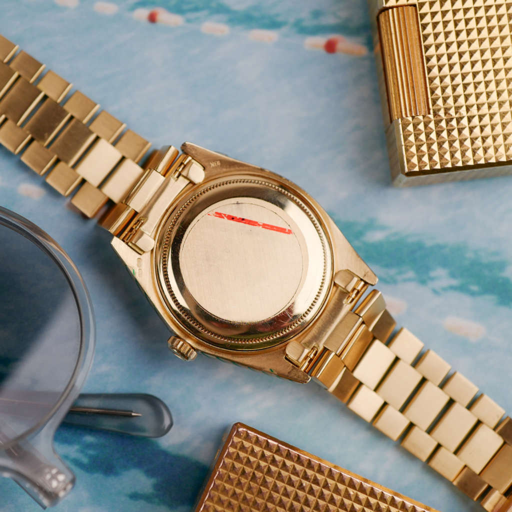 cafe-noir-montre-vintage-marseille-aix-horloger-rolex-day-date-18038-bleu-tritium-president-1980