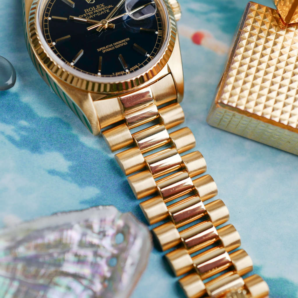 cafe-noir-montre-vintage-marseille-aix-horloger-rolex-day-date-18038-bleu-tritium-president-1980