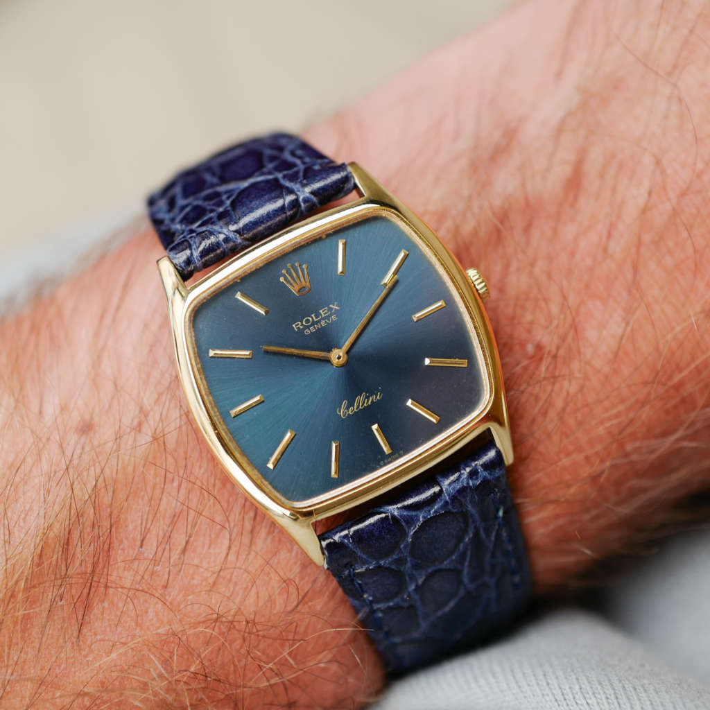 cafe-noir-montres-aix-horloger-rolex-cellini-bleu-3805-or-jaune-1970-vintage