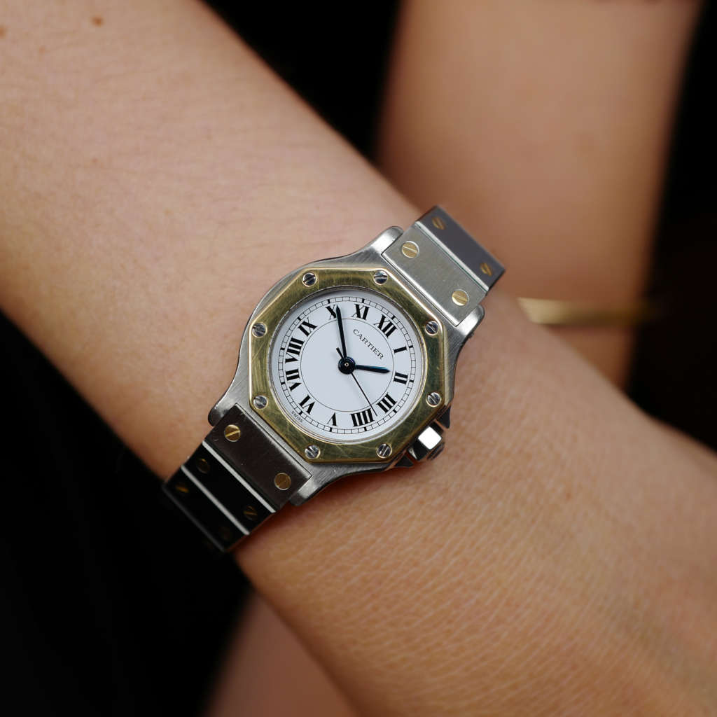 cartier-santos-mini-bicolore-automatique-vintage-1980-0907