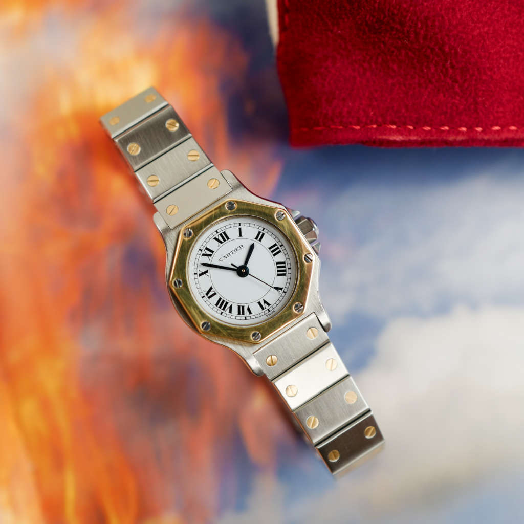 cartier-santos-mini-bicolore-automatique-vintage-1980-0907