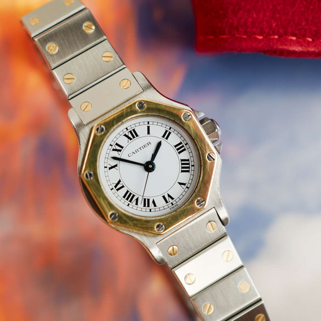 cartier-santos-mini-bicolore-automatique-vintage-1980-0907