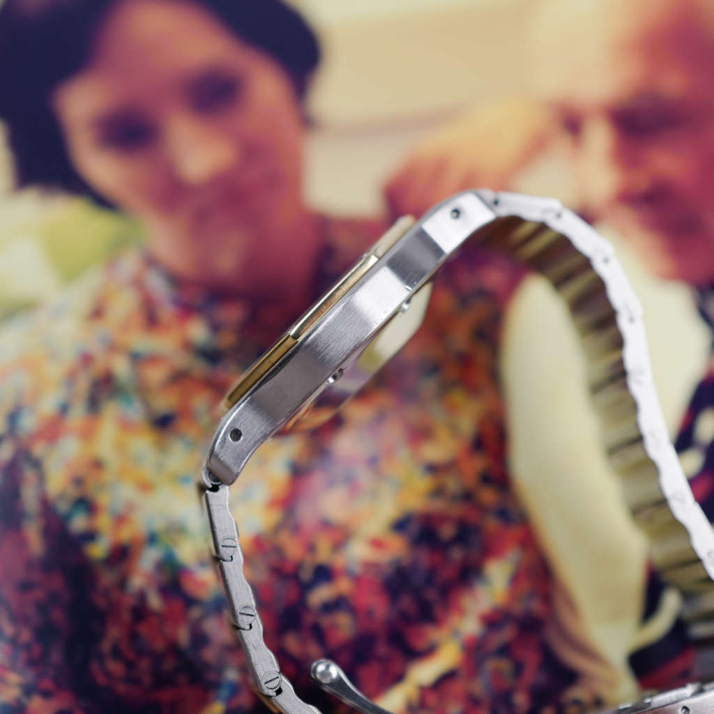 cartier-santos-octogonale-gordon-or-acier-grand-modele-ref-2966-vintage-1990